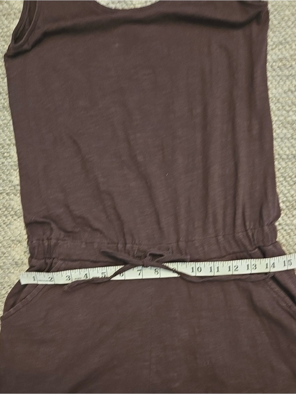 Pact organic cotton jumpsuit brown small - Picture 6 of 7